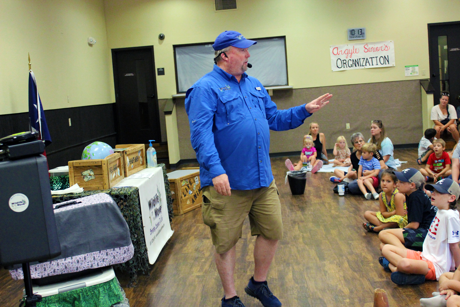 man giving presentation