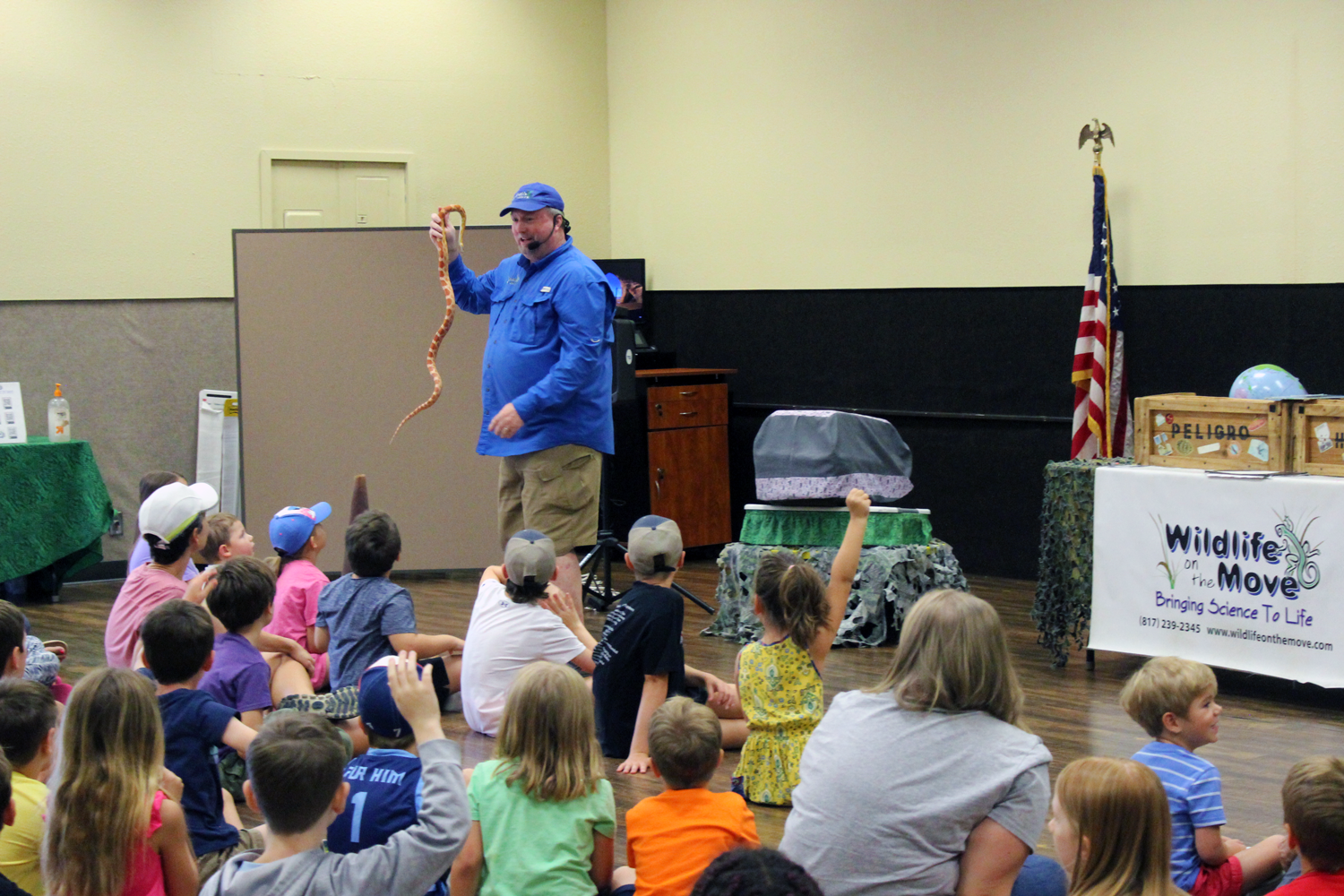 man giving presentation