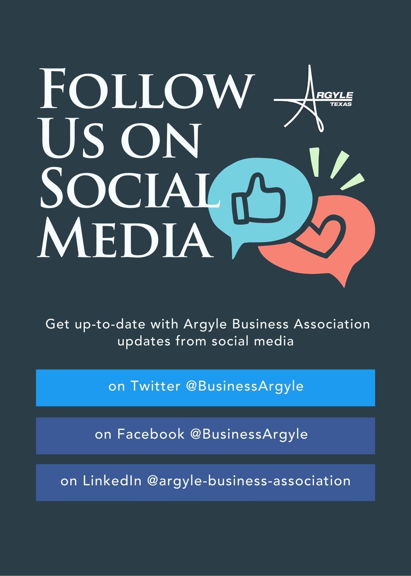 follow us on social media tents