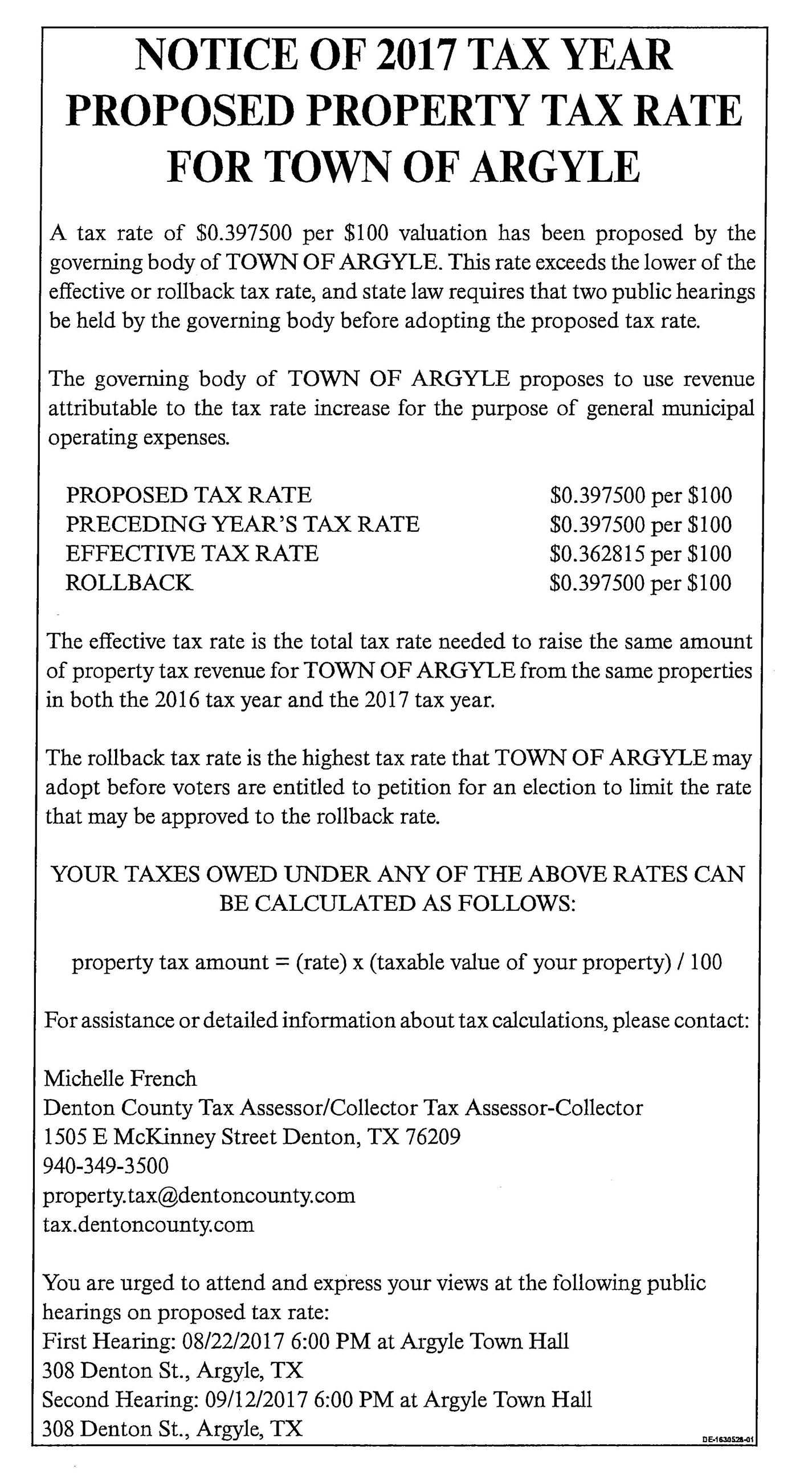 2017 Tax Rate Notice Web